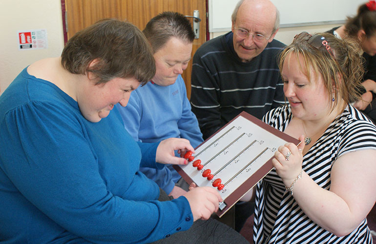 Photograph of storytelling at a Tall Stories session